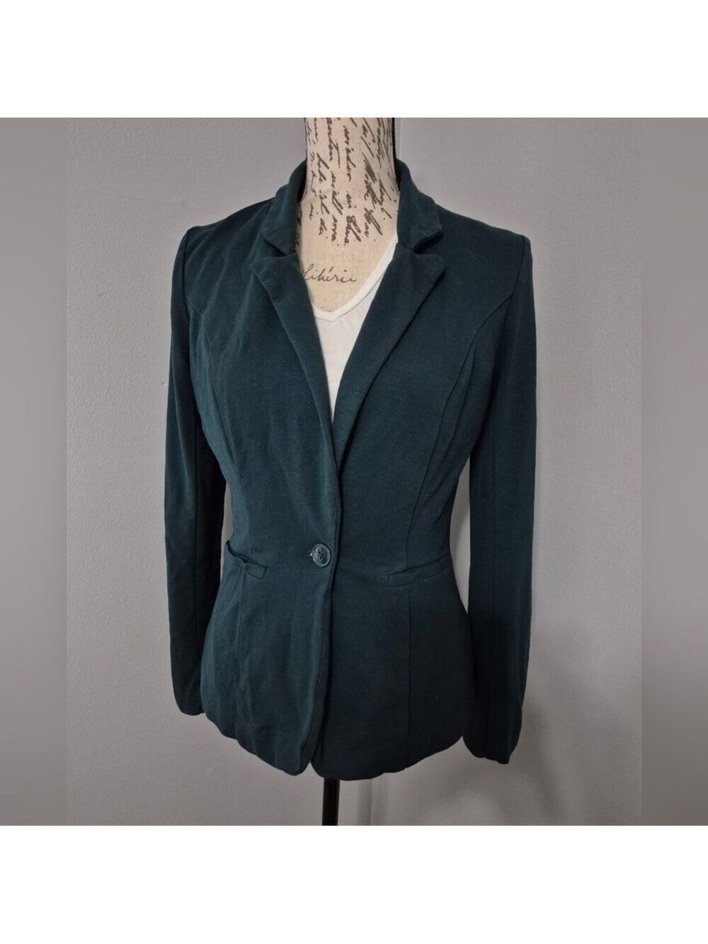 Maurices Emerald Green Women's Suit Jacket One Button Coat S